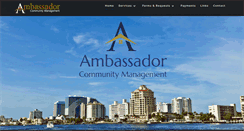 Desktop Screenshot of ambassadormanagement.com
